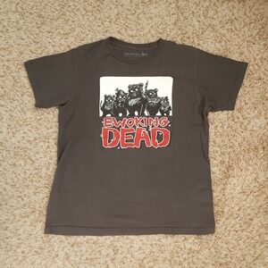 Star Wars x Walking Dead Ewoking Ded Gray‎ Mens M Short Sleeve Shirt Graphic Lab